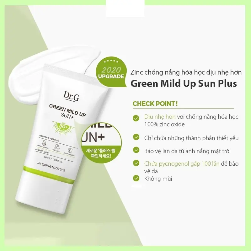 Kem chống nắng Dr.G SPF50+PA++++ 50ml - HASOCHI 7