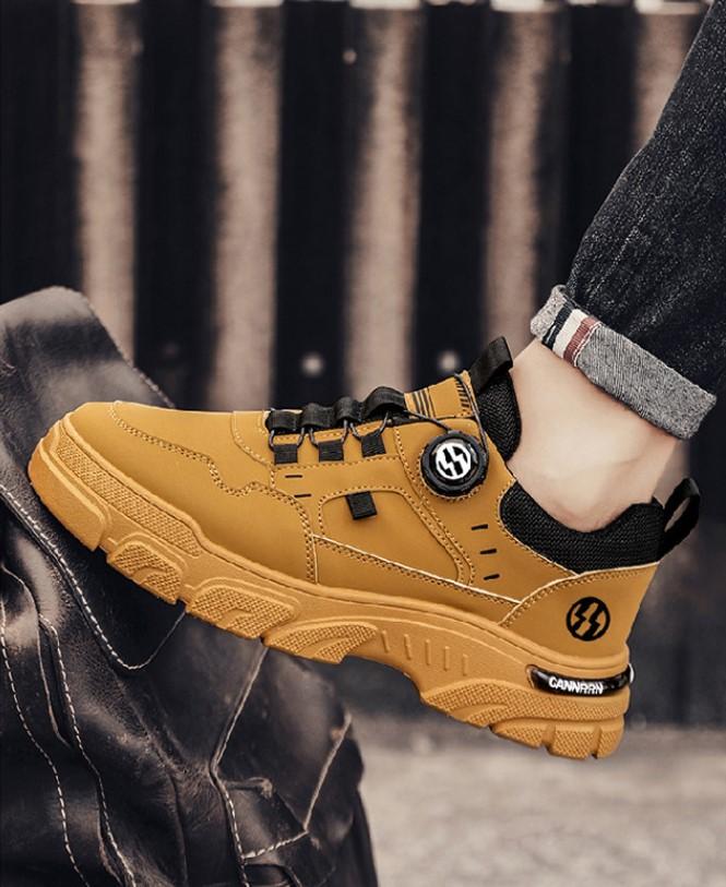 Product Introduction of Giày Sneaker nam Vua Giày mẫu mới 2024 khóa nút vặn hiện đại, chất liệu mềm mại, dễ sử dụng  H81 Cao Su Shoes giày  nút 19