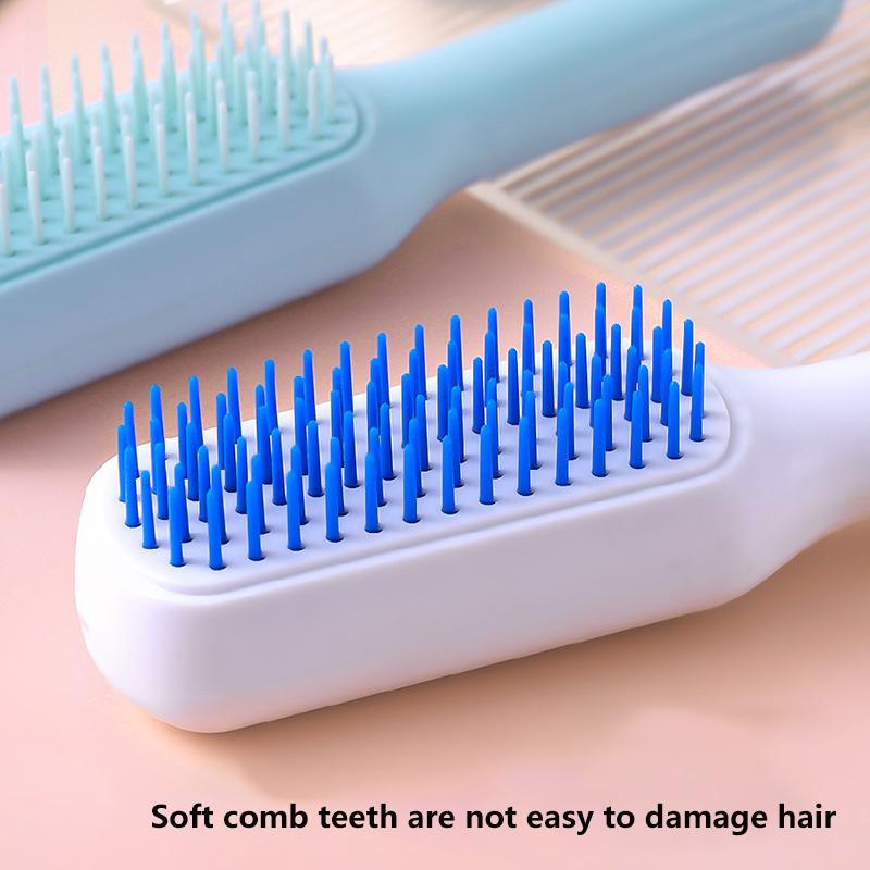 Product Introduction of Portable Telescopic Comb With Mirror Self Cleaning Hair Brush Massage Anti-static Hair Smoothing Comb Hairdressing Tools 22