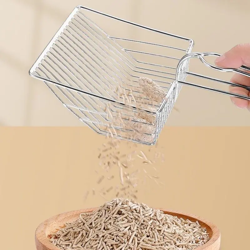 Serokan Pasir Kucing/Scoop Pasir Kucing/Sekop Debu Logam Kucing/Metal Kitten Sand Cleaner/Cat Litter Skoop/Serok Pasir Kucing 2
