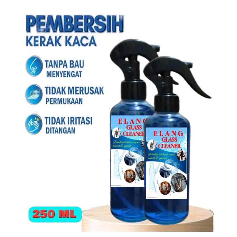 ELANG GLASS CLEANER CAIRAN PEMBERSIH KACA,Pembersih noda ringan dan jamur pada kaca spion mobil, kaca gedung, kaca kamar mandi,kaca jendela rumah Spray Kain 4