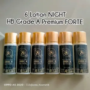 Bundling 6pcs NIGHT LOTION HB Grade A PREMIUM FORTE | Paket Usaha HB PREM Hand Pencerah