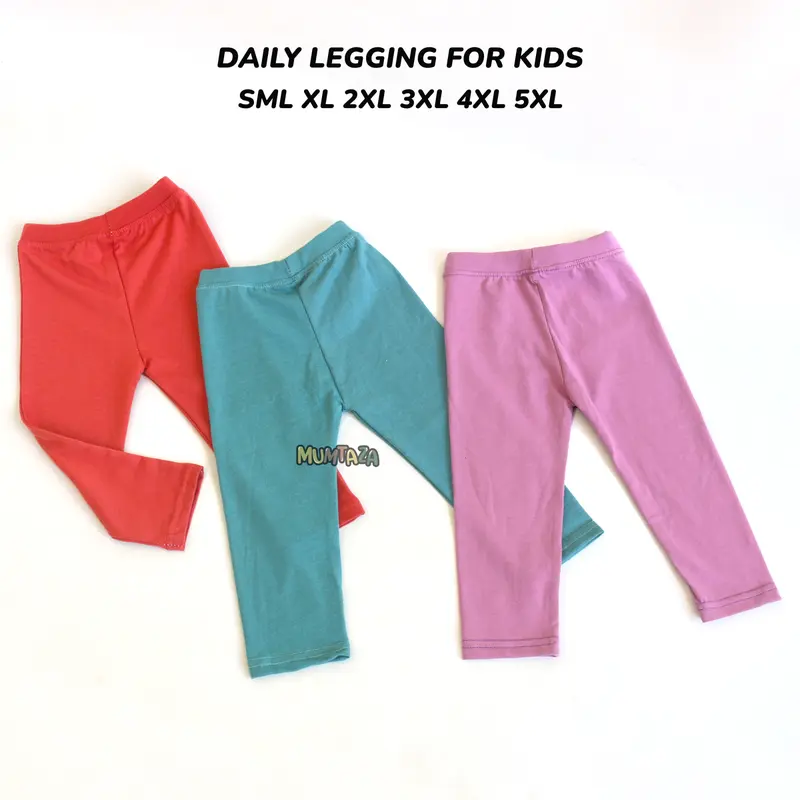 Paket 5 Leging Anak Dikirim Motif/Polos Random 4