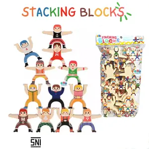 Mainan Edukasi Anak Stacking Blocks isi 16 PCS - Balancing Toys SH 223 - Belajar Menyusun