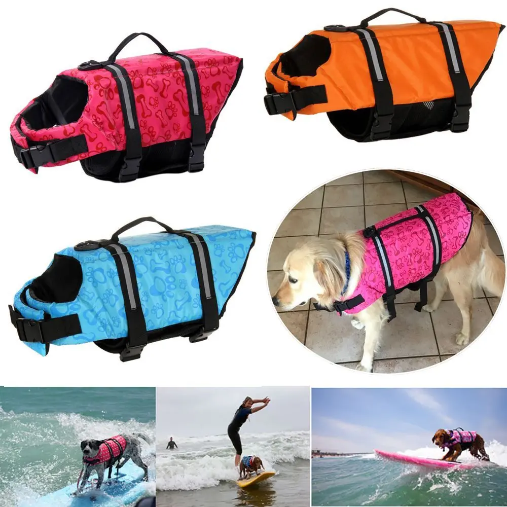 Durable Boating Swimsuit Pet Safety Clothes Swimming Preserver Dog Life Jacket Puppy Surf Saver Coat