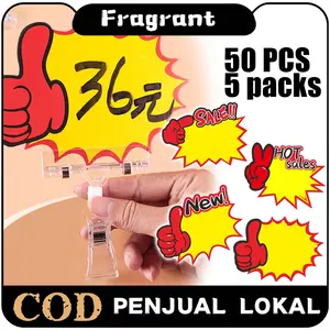 50pcs Label Harga Pop Card Kertas Harga Promo Pop Card Price Tag Kartu Promosi Sale Kertas