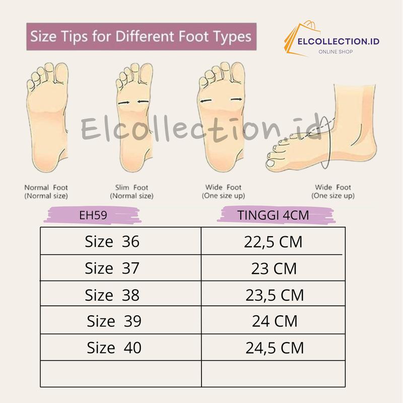 EH59 | Sandal Selop Wanita Motif Baru | Sendal Wanita Modis Elegan | Sandal Silang Selop Wanita Tinggi 4,5 CM 5