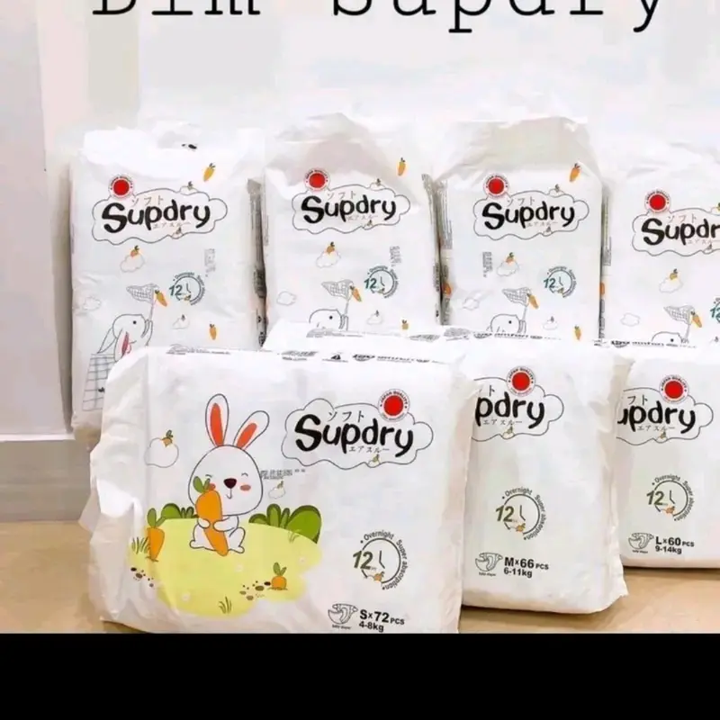 bỉm supdry xanh+trắng nội địa trung Cho Bé Voi 3