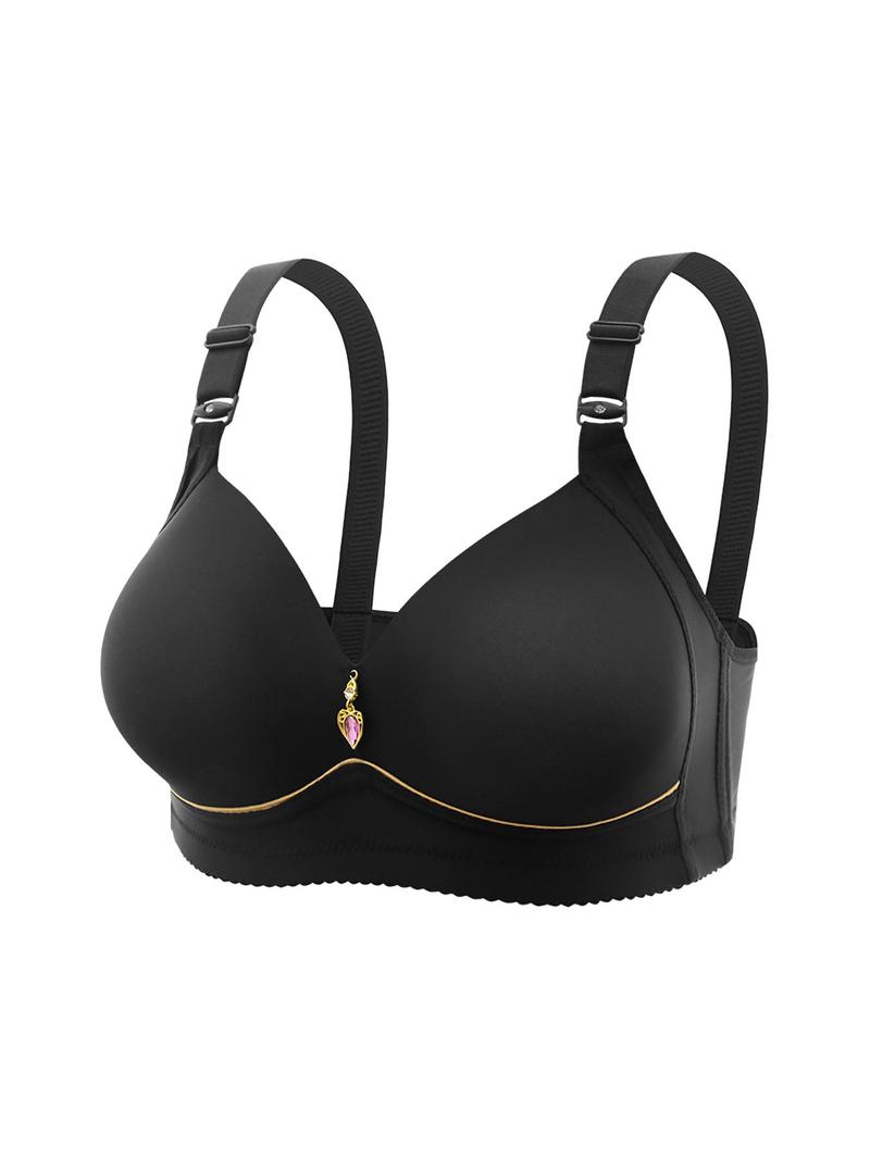 Product Introduction of Women's Solid Wireless Bralette, Comfortable Breathable Adjustable Strap Bra, Soft Lingerie for All Seasons 7