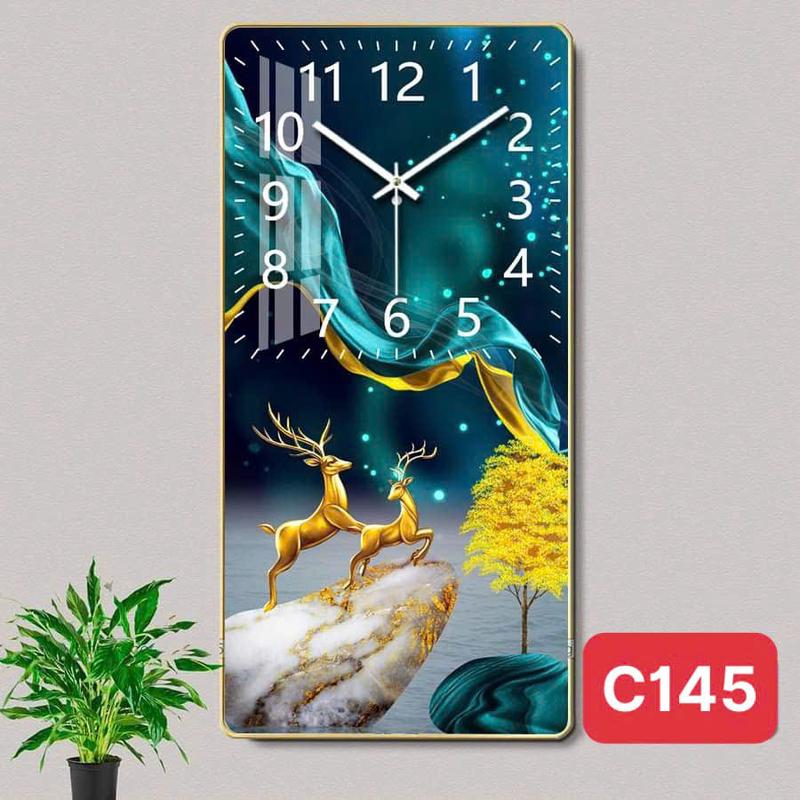 Tranh đồng hồ treo tường tráng gương cao cấp _ tranh các Vị Lãnh Tụ Đất Nước. Bác Hồ - Bac Giáp -Bac Trọng Decor Phòng Trang Trí Nhà 7