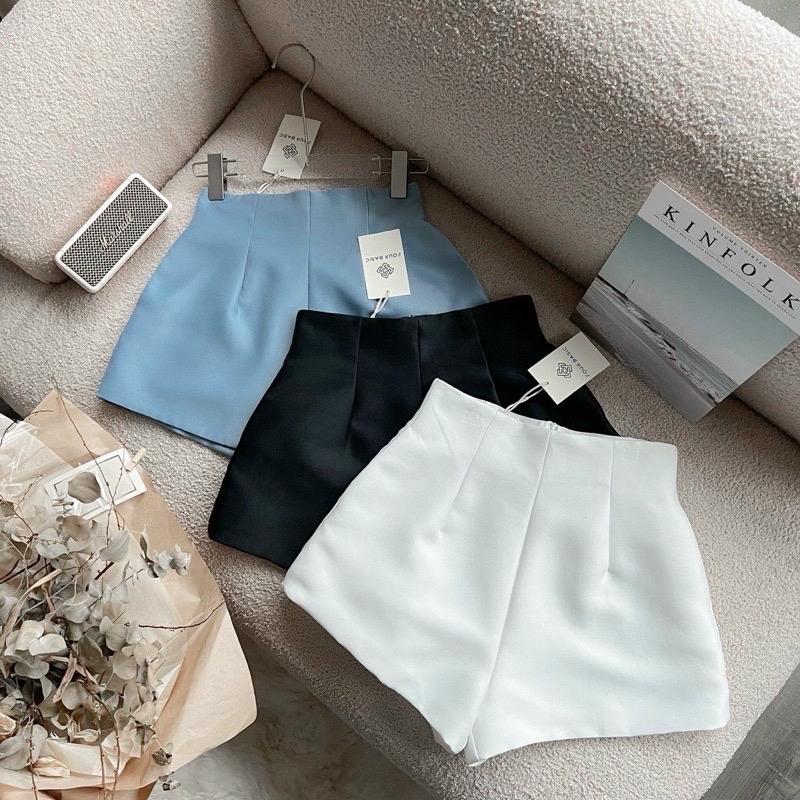 [Big size] Quần tafta nhám phồng ống rộng size từ xs->2xl Nữ Women quần đùi Pants Voi Đen,NHIỀU MÀU