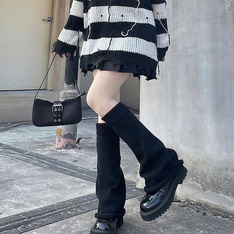 Product Introduction of Đồ Giữ Ấm Chân Mùa Đông, Lông Mịn, Phụ Kiện Goth, Phong Cách Gothic Lolita, Tất Dài Dệt Kim, Dành Cho Nữ, Đồ Giữ Ấm Chân Nữ, Tất Nữ, Legging Phong Cách Gothic 23