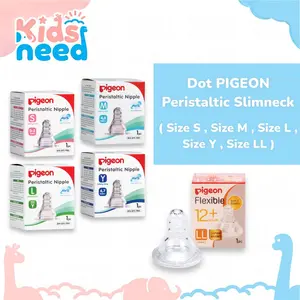 PIGEON Dot Peristaltic Slim Neck Size S M Y L LL Isi 1 Pcs | Dot Bayi