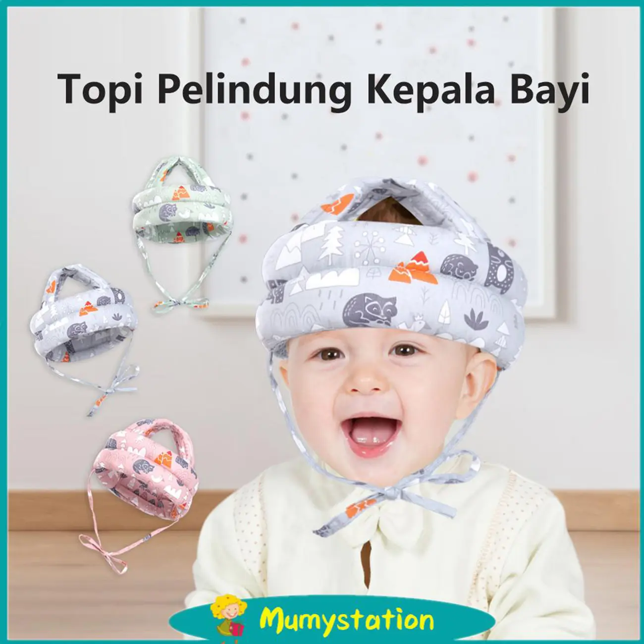 SafetyGuard Baby Head Protector - Topi Bayi Pelindung Kepala Anti Jatuh