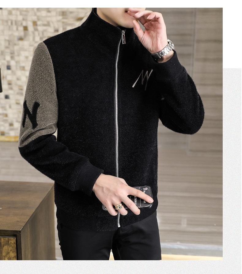Product Introduction of 2024 new men's letter casual jacket, zipper cardigan design, comfortable and soft fabric, casual and versatile. 20