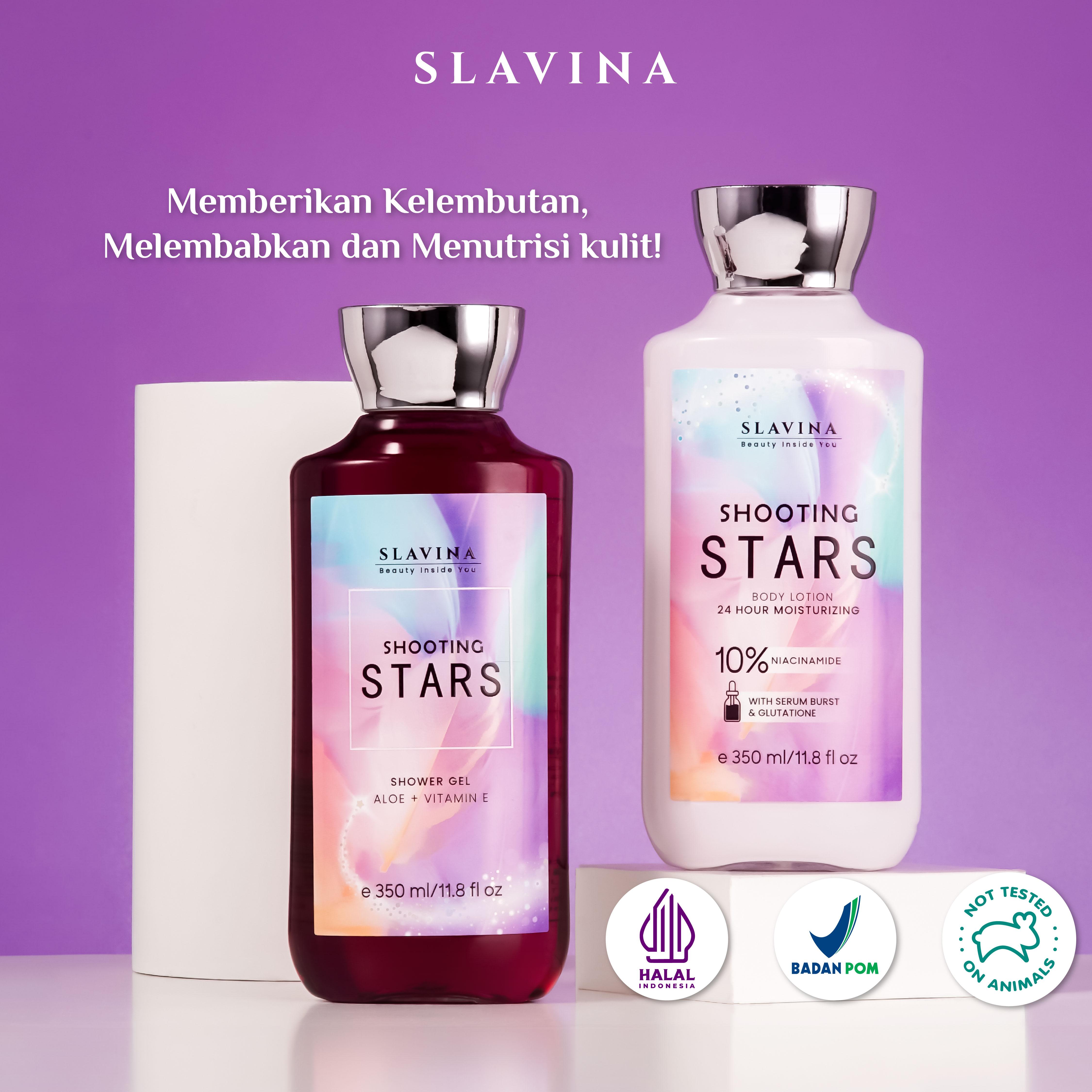 【SPECIAL TOKOMAMAGIGI】SLAVINA ALL Body Care Body Lotion dan Shower Gel by Nagita Slavina Moisturizer dan Sabun Mandi Cair 350ml