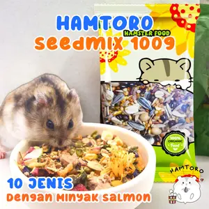 Hamtoro Seedmix 100 gram EXTRA OATS dengan Salmon Oil Makanan Hamster Tinggi Nutrisi
