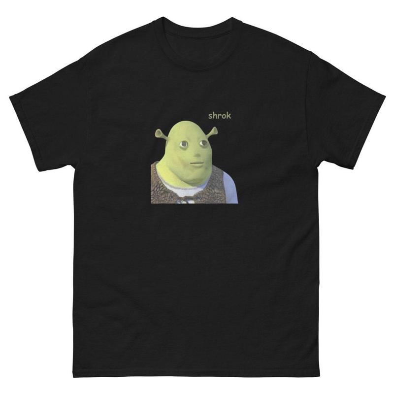 Dank Shrek Shrok Meme T Shirt, Funny Merch Print Gift Idea, Quirky Goofy Wacky Tee 2