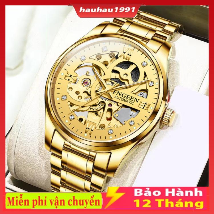 Đồng Hồ Cơ Nam Fngeen 6018 Đính Đá Sang Trọng Chống Nước