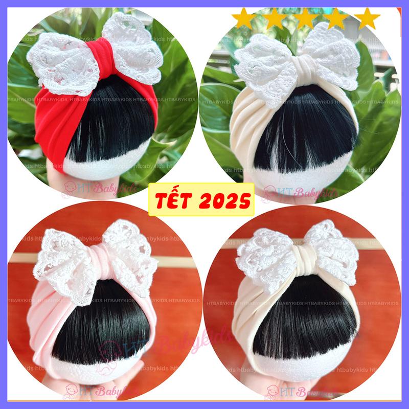Tóc giả cho bé - TUBAN TÓC MÁI XINH XẮN CHO BÉ GÁI TẾT 2025