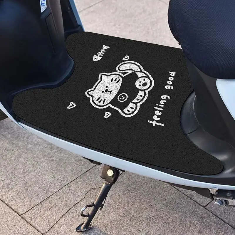 2025 Cartoon Electric Scooter Foot Mat Universal Customizable Pedal Motorcycle Coil Love Ma Small Knife National Standard Universal Type
