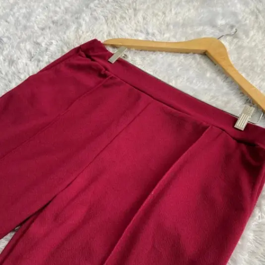 Celana doty pants jumbo | matt waffle crepe premium Kulot Wanita Panjang Pant Katun Cewek 7