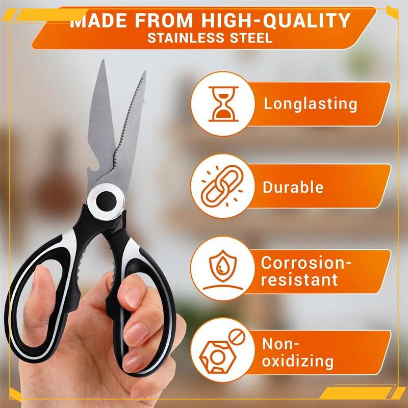 Product Introduction of Heavy Duty Kitchen Scissors Multifunctional Dishwasher Safe Meat Poultry And General Purpose Scissors Stainless Steel Utility 11