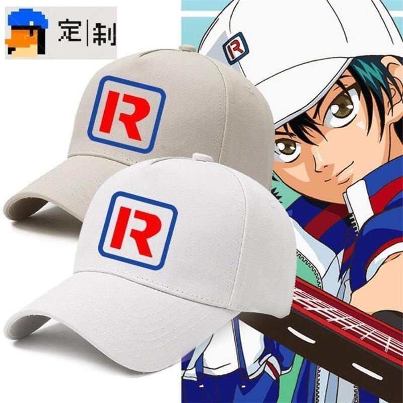 Product Introduction of Comfortable Cotton  Japanese Classic Anime Tennis Prince Longma Letter Same Style Surrounding COS Outdoor Baseball Hat Sunshade Duck Tongue Hat 1