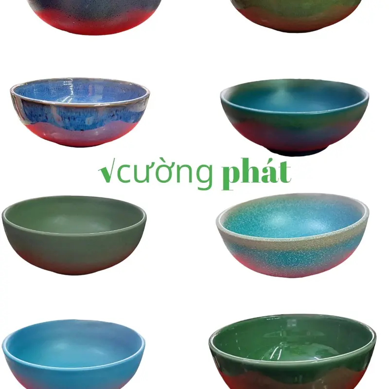 Bát cơm, bát canh 20cm Gốm Sứ Cường Phát - Dung tích 1350ml 0