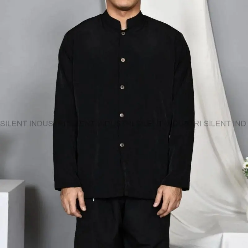 SILENT Setelan Baju Pangsi Dewasa Satu Set Baju + Celana Pangsi Sunda Dewasa / Baju Adat Sunda / Baju Adat Baduy / Baju Tradisional / Baju silat Terbaru Termurah Terlaris 2