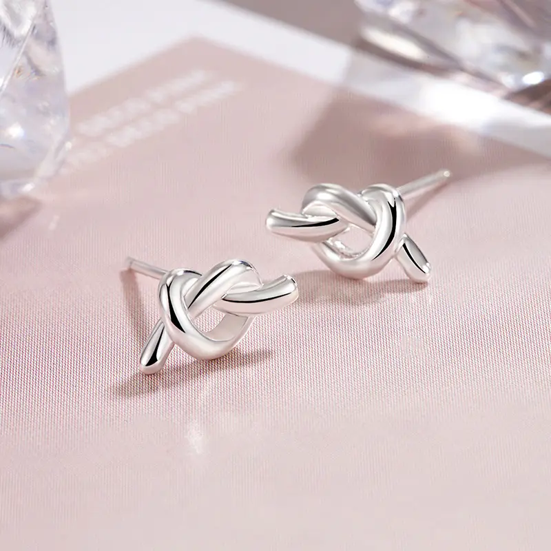 Luxe & Luster Jewelry Heart Shape Stud Earrings, Brass Jewelry, Women's Jewelry, Earrings, Unique Design, High-end, Delicate, Elegant, Versatile, Korean Style