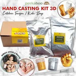 HAND CASTING KIT BABY / CETAKAN TANGAN BAYI / CETAKAN KAKI BAYI / CETAKAN KAKI TANGAN BAYI 3D