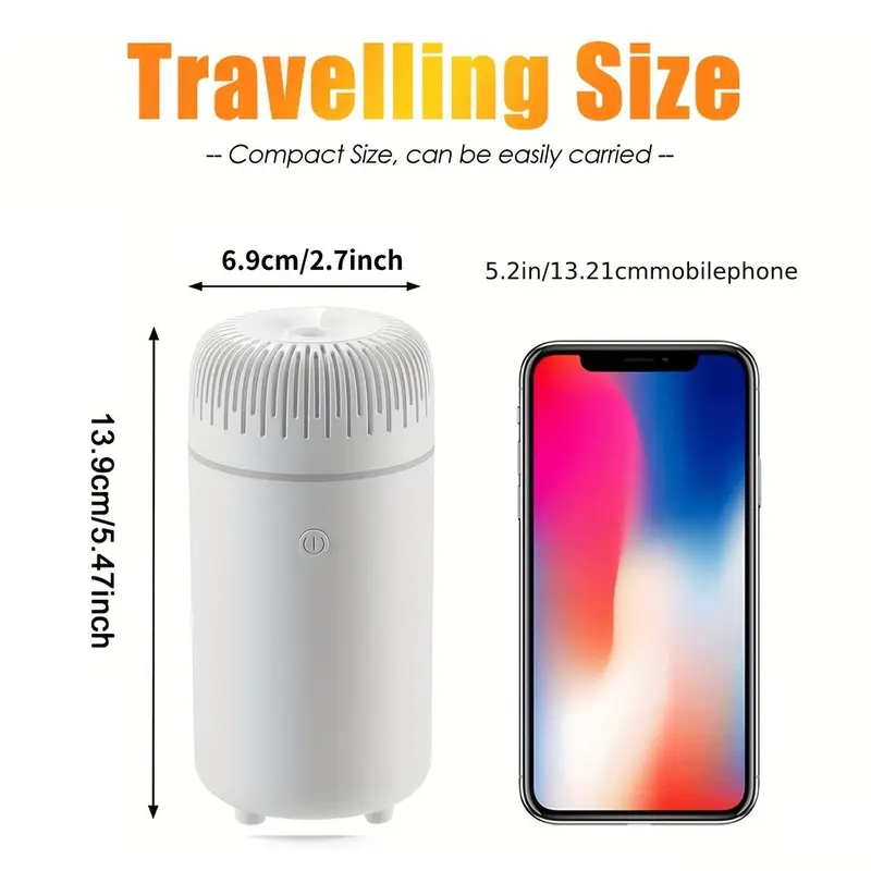 Car Air Freshener, USB Powered Car Aromatherapy Diffuser, 7 Color Changing Night Light Air Humidifier, Universal Car Accessories 1