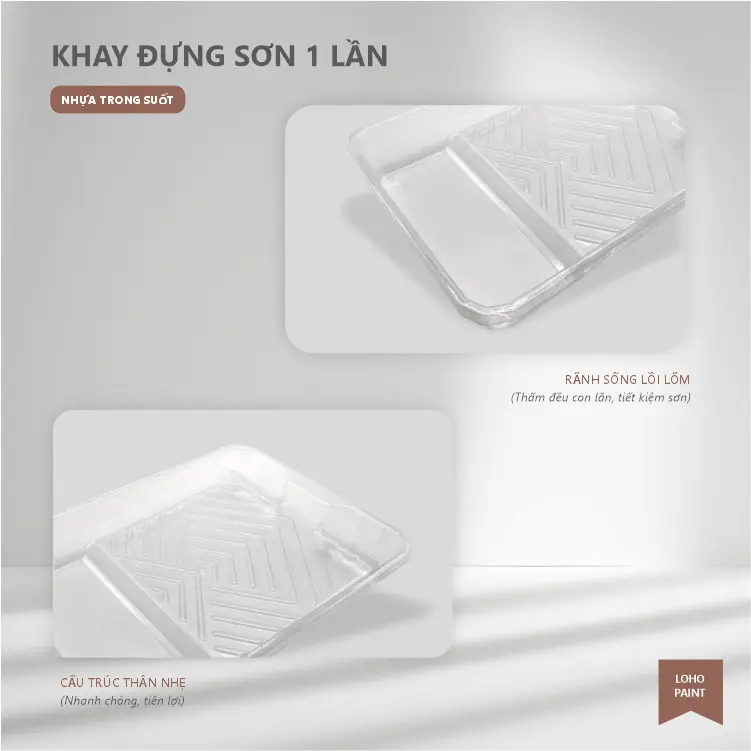 Combo 1 khay đựng sơn cứng và 3 khay sơn dùng 1 lần | Thiết kế đẹp mắt, dễ sử dung 7