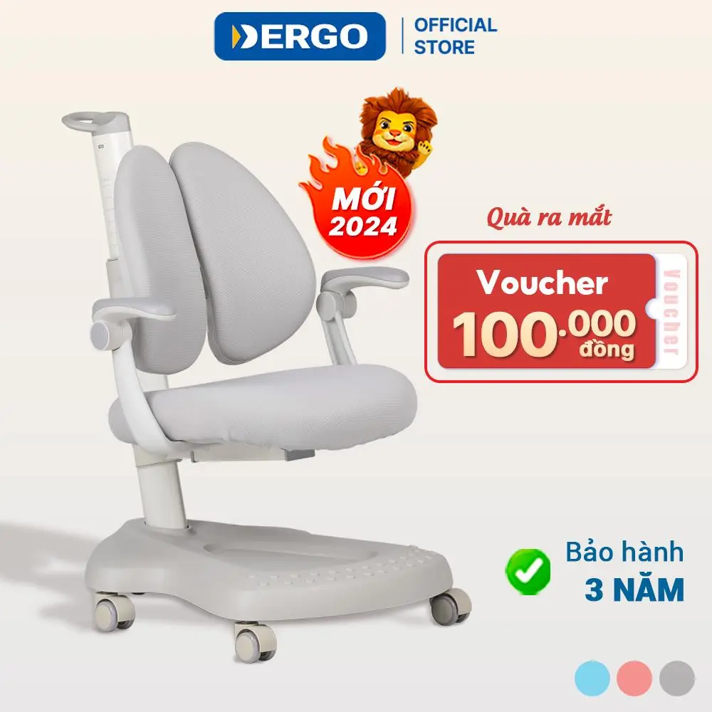 [DERGO HCM] Ghế Chống Gù DERGO LEO C5D Ghế Ngồi Học Cho Bé Chuẩn Tư Thế