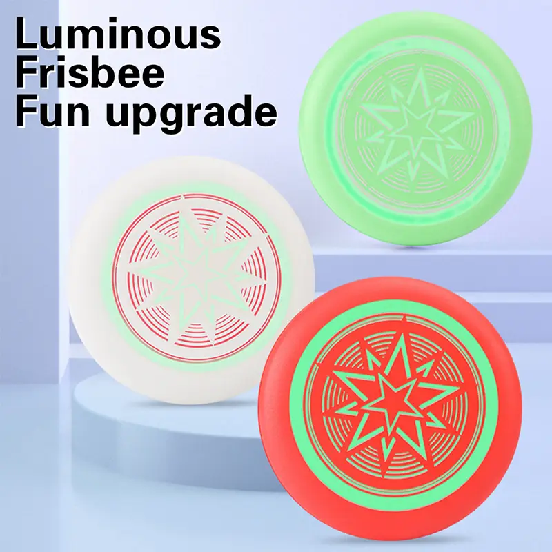 Luminous Swivel Flying Discs Professional Throwing Disc 7.87in Lightweight For Outdoor Sports Beach Camping Game