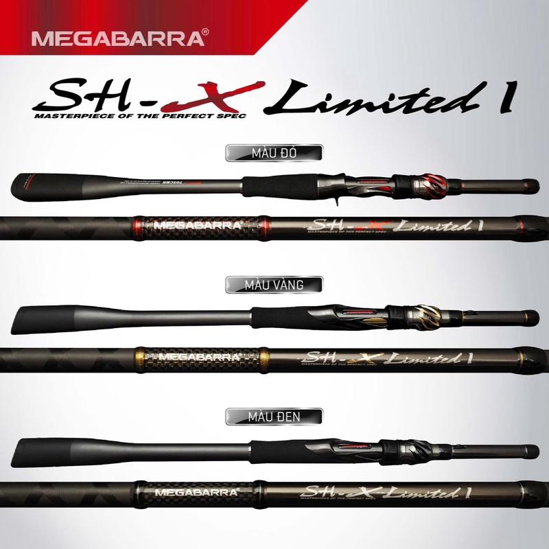 [Cần 5 Khúc] Megabarra SH.X Limited I Carbon Cao Cấp Khoen Fuji Chính Hãng - Fishing Đi Câu Câu Cá