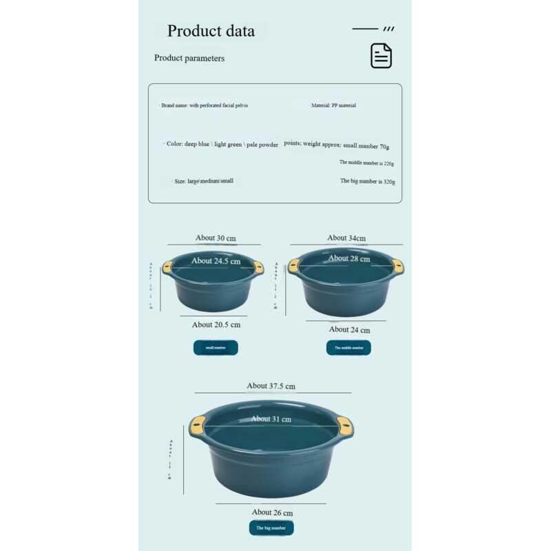 Product Introduction of Plastic thickened baby household large laundry basin student dormitory washbasin foot basin 8
