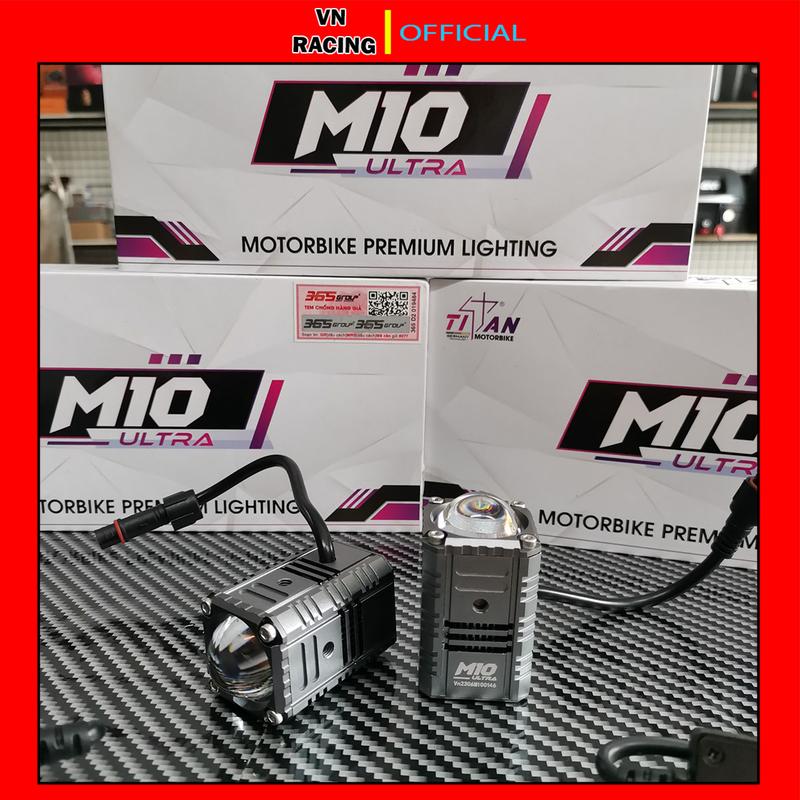 Đèn trợ sáng titan M10 Ultra 25W ánh sáng chiếu sâu và xa chip led titan Đèn Pha