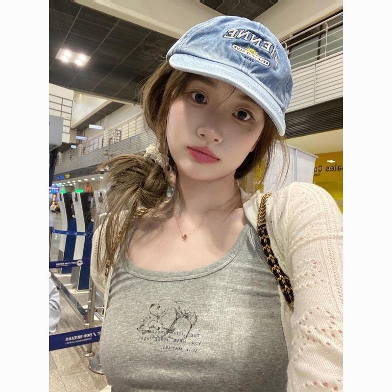 Product Introduction of Fun Dog Print Tank Top 2025 Summer New Cropped Chic Blouse 4