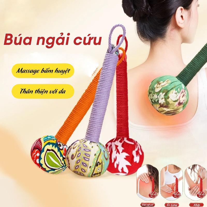 Sale Lớn CÂY ĐẤM LƯNG NGẢI CỨU THẢO dượċ ĐẤM BÓP VAI LƯNG GÁY HIỆU QUẢ,Búa Ngải Cứu Thảo dượċ Cây Đấm Lưng Massage Ngãi Cứu Giảm Nhức Mỏi Toàn Thân