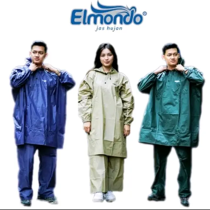 [COD] JAS HUJAN ELMONDO PRIMA SETELAN PONCO ATASAN PONCO LENGAN+CELANA