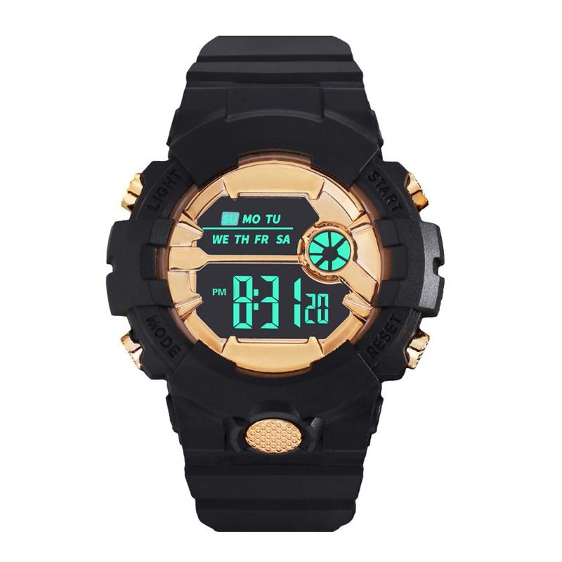 Product Introduction of Đồng Hồ Đeo Tay Thể Thao Reloj Cho Nam, Thời Trang Mới, Màn Hình Điện Tử, Không Thấm Nước, Lcd, Kỹ Thuật Số, Đồng Hồ Bấm Giờ, Ngày Tháng, Cao Su 40