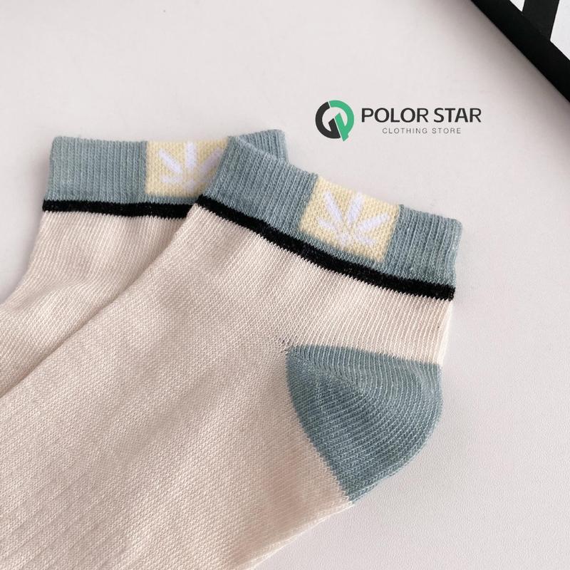 Kaus kaki bernapas berkualitas tinggi untuk olahraga dan mode dalam warna bisnis dengan desain daun maple - 10 pasang 7