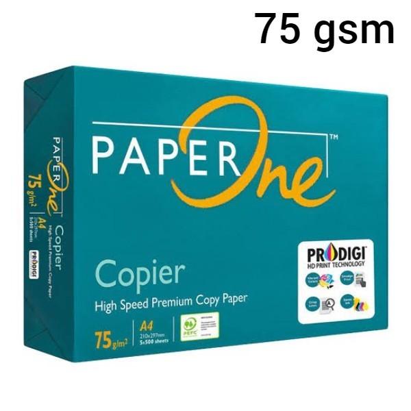 Gambar PAPERONE Kertas HVS PAPER ONE A4 75 Gsm Gram Putih Stationery - white dari Reformasi Computer Kota Administrasi Jakarta Barat 3 Tokopedia