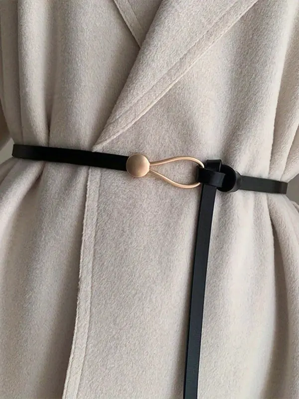 Women's Simple Style Plain Color Knot Belt with Knot Design, Adjustable Belt, Fashion Belt for Daily Clothing Decor, Trendy All-match Belt for Birthday Gift 0
