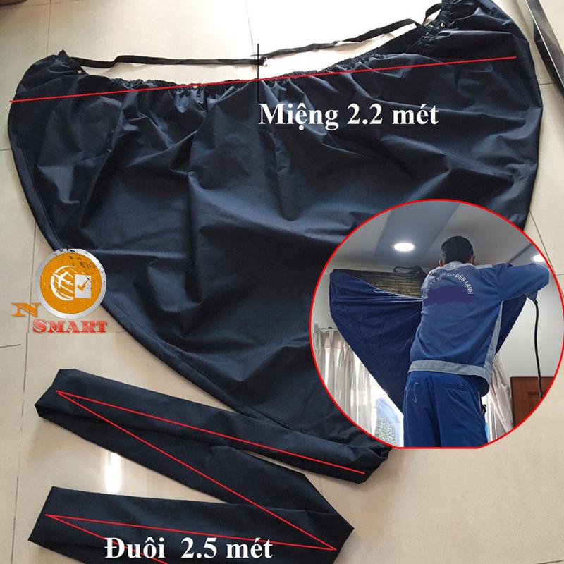 Túi Rửa Điều Hoà - Áo Trùm Túi Xịt Vệ Sinh Máy Lạnh MST - Bạt bảo dưỡng điều hòa âm trần - treo tường
