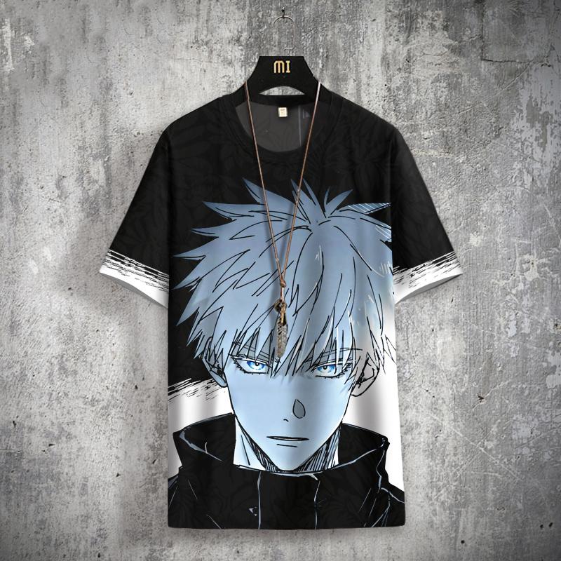 Áo phông ngắn tayKaisen Jujutsu, áo phông Anime Unisex, Cosplay Gojo SatYuji, thời trang giản dị, 3D, cộng với kích thước 4