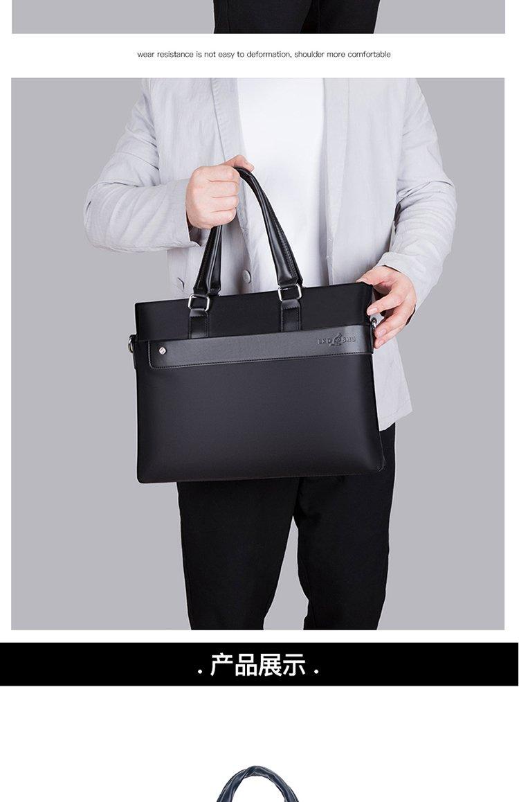 Product Introduction of Zipper Shoulder Bag Free Size Nylon Cloth Shoulder Crossbody Tote for Men 12