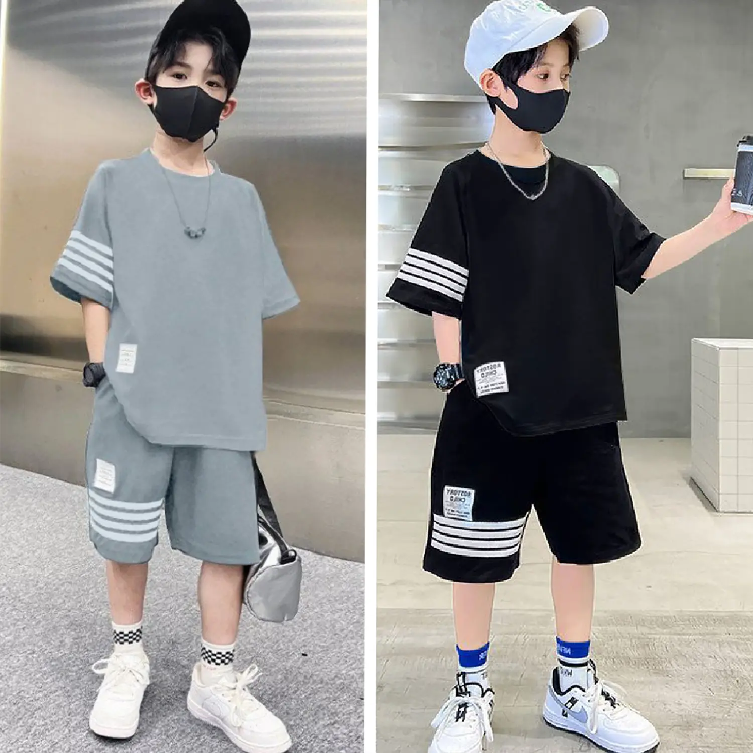 Bộ quần áo mùa hè cộc tay cho bé trai 13-45kg. bộ đồ COTTON bé trai mềm mát, co giãn. set bộ đồ quần áo hè cho bé trai 4-14 tuổi